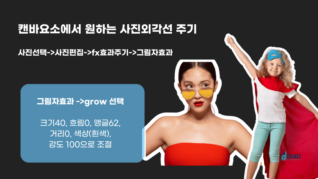 캔바 사용법, canva 활용|유튜브 썸네일 이미지 외각선 테두리 만드는 법